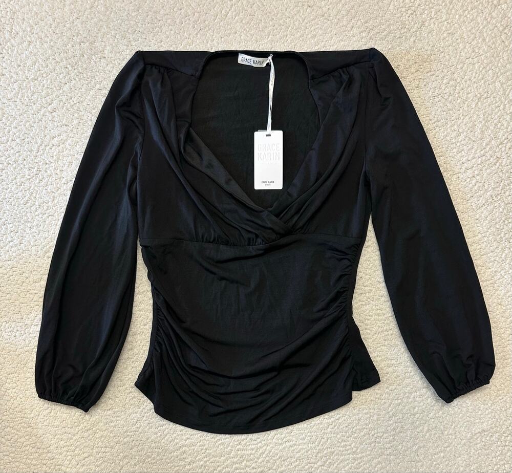NWT* Grace Karin Crossover Top Large